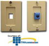 ICC 1-Port Wall Phone Plate - IC107FWP - TelephoneStuff.com