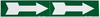Brady B-946 White on Green Vinyl Self-Adhesive Pipe Marker - 4 in Height - 12 in Length with Right Arrow - 93396 - 754476-93396 - R. S. Hughes Company, Inc.