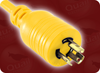 LOCKING NEMA L5-15P YELLOW to ROJ SPECIAL HOME // Power Cords // High Voltage Power Cords // Locking Blade Power Cords -- 4838.022YS - Image