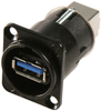 Usb Adapter, 3.0 Type A-Type B, Rcpt; Usb Connector Convert From Neutrik - 47Y5825 - Newark, An Avnet Company