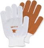 North Smitty Brown/White Medium Polyester Full Fingered Work & General Purpose Gloves - Nitrile Palm Only Coating - NORTH 81/1762M - NORTH 81/1762M - R. S. Hughes Company, Inc.