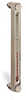 Aluminum Liquid Level Gage with Card Thermometer, 10” Centerline, 1/4