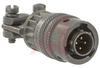 connector,metal circ,str plug w/cable clamp,size 8,4 #20 solder pin contact - 70143346 - Allied Electronics, Inc.