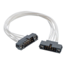 5+5 Pos. Male DIL 24 AWG Cable Assembly, double-end, Jackscrews - M80-MC21005M1-XXXXM1 - Harwin Plc