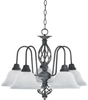 6454-5-95 Mid. Chandeliers-Glass Down - 763725 - Capital Lighting, Inc.