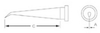 Weller Conical Tip LT1X - Conical Tip - 0.37 in Tip Length - 0.016 in Tip Width - 037103-16670 - R. S. Hughes Company, Inc.