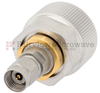 7mm to 2.4mm Male (Plug) Adapter, Passivated Stainless Steel Body, 1.15 VSWR -- SM3368 - Image