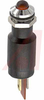 Indicator,Pnl-Mnt;LED;Red;22mcd;8mm;230VAC;QC/Solder Tab;3mA;Satin Chrome - 70011585 - Allied Electronics, Inc.