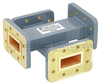 40 dB WR-112 Waveguide Crossguide Coupler with CPR-112G Flange from 7.05 GHz to 10 GHz in Copper Alloy - FMWCP1069 - Fairview Microwave Inc.