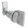 VISE ACTION® Compression Latch, Small Size, Knob Style, Zinc Alloy, Powder Coated, Silver - E3-57-87 - Southco