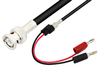 BNC Male to Banana Plug Cable 72 Inch Length Using 75 Ohm RG59 Coax - PE33554-72 - Pasternack
