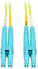 LC to LC Multimode Duplex Fiber Optics Patch Cable, 1 Meter - 100Gb, 50/125, OM5, LC/LC, Lime Green -- N820-01M-OM5