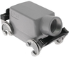 Standard, Rectangular Hood, size 66.4, Double Latch, Side PG21 cable entry - CHO-50X - Mencom Corporation