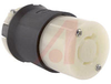 Connector Body; 20 A; 125/250 VAC; L14-20R (NEMA); Black/White; Black Nylon - 70116410 - Allied Electronics, Inc.