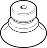 Vacuum cup without connector -- ESV-40-BN - Image