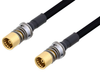 Snap-On BMA Jack to Snap-On BMA Jack Cable 24 Inch Length Using PE-SR402FLJ Coax - PE3C4901-24 - Pasternack