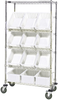 Cart W/ Container, 5Shelves, 12Bins, Clr; No. Of Bins Quantum Storage - 42AC5057 - Newark, An Avnet Company