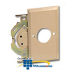 Suttle 4 Prong Flush Mount Wall Jack with Faceplate - SE-550A - TelephoneStuff.com
