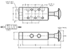 4-Way Spool Valve - Palm Button Operated -- B-4125-11 - Image