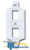 Siemon Duplex Mounting Frame - 2 Flat MAX Modules - MX-E2F-02 - TelephoneStuff.com