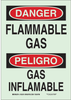 Brady Bradyglo B-347 Polyester / Polystyrene Rectangle Chemical, Biohazard, Hazardous & Flammable Material Sign - 7 in Width x 10 in Height - Glow in the Dark - Language English / Spanish - TEXT: DANG - 754476-90654 - R. S. Hughes Company, Inc.