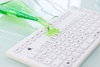 Smart Clinical Board - Sanitizable Keyboard For Use In Cramped Working Environments -- TKG-086-IP68-WHITE - Image