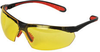 Jackson Safety Maxfire V40 Universal Polycarbonate Standard Safety Glasses Yellow Lens - Black Frame - Wrap Around Frame - 036000-38494 - 036000-38494 - R. S. Hughes Company, Inc.