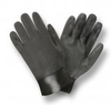 Black PVC Double Dip Supported Gloves (1 Dozen) -- 5110SJ - Image