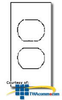Hubbell MULTI-CONNECT Duplex Receptacle Opening Screw Type.. - HBLST302SGY - TelephoneStuff.com