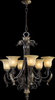 6091-6-44 Mid. Chandeliers-Glass Up - 304404 - Capital Lighting, Inc.