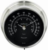 Thermometer - Mini-Max, Nickel case, Black dial - Maximum Weather Instruments