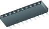 Connector, Receptacle, 12 Contacts, 1 Row, Through Hole, 2.54 Mm; Connector Systems Samtec - 87P2166 - Newark, An Avnet Company