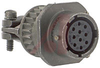 CONNECTOR,CABLE CONNECTING RECEPTACLE W/CABLE CLAMP,CLASS E,10#20 SOCKET CONTACT - 70010739 - Allied Electronics, Inc.
