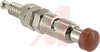 Terminal, push-post; Noninsulated; 20 A; 120 VDC; Nickeled Brass; Red Cap - 70217202 - Allied Electronics, Inc.