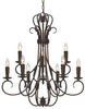 8606-CN9 RBZ Mid. Chandeliers-Candle - 781776 - Capital Lighting, Inc.