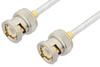 BNC Male to BNC Male Cable 12 Inch Length Using PE-SR402FL Coax, RoHS - PE3462LF-12 - Pasternack