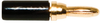 Banana Plug, Mini, 5A, Solder, Black; Gender Mueller Electric - 66W1192 - Newark, An Avnet Company