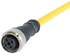 M12 A-Code 3-Pin Straight Female To Open End, 1M, Pvc Yellow Jacket Harting - 51AK5442 - Newark, An Avnet Company