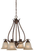 29024-BBZ Mid. Chandeliers-Glass Down - 360382 - Capital Lighting, Inc.