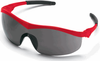 Crews Storm Safety Glasses with Red Frame and Gray Lens - ST132 - Safety Glasses USA