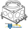 Hubbell Stamped Steel Floor Box - B2527 - TelephoneStuff.com