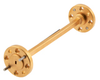 WR-8 Waveguide Section 3 Inch Straight Length with UG-387/U-Mod Round Cover Flange from 90 GHz to 140 GHz -- FMW08S000-3