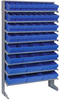 Sloped Rack, 8Shelves, 44Bins, Blue; Shelving Unit Type Quantum Storage - 44AC6559 - Newark, An Avnet Company