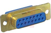 D-Sub Receptacle; Steel; Crimp; Female;2; Cadmium; Crimp Snap-in; 0.12 in. - 70041422 - Allied Electronics, Inc.