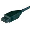 Sinlge-Ended Cordset (ST Series): Female, - STAK 3 K 075 black - Belden Inc.