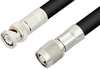 Reverse Polarity TNC Male to BNC Male Cable 24 Inch Length Using RG213 Coax, RoHS - PE35233LF-24 - Pasternack