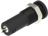 Sheathed Banana Jack, 10A, Solder, Blk; Gender Cal Test Electronics - 76AH6675 - Newark, An Avnet Company