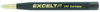 Excelta Two Star Retractable Tip Brush 267 - 4 3/4 in Length - 1/8 in Wide - Plastic Handle - Fiberglass, Scratch-Resistant Bristle -- EXCELTA 267