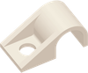 1/4 Screw Mount Clip, Nylon, Natural - APHDTC2340 - ARKPLAS