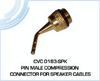 Pin Male Compression Connector for Speaker Cables - CVC 0183-SPK - Visual Sound, Inc.